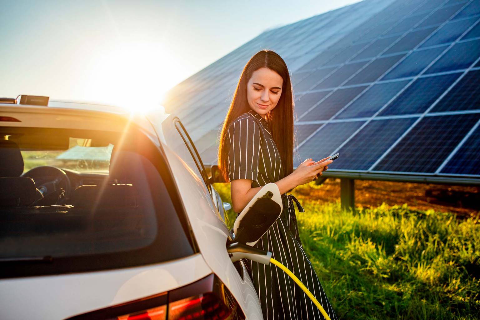 Car charging with photovoltaic panels